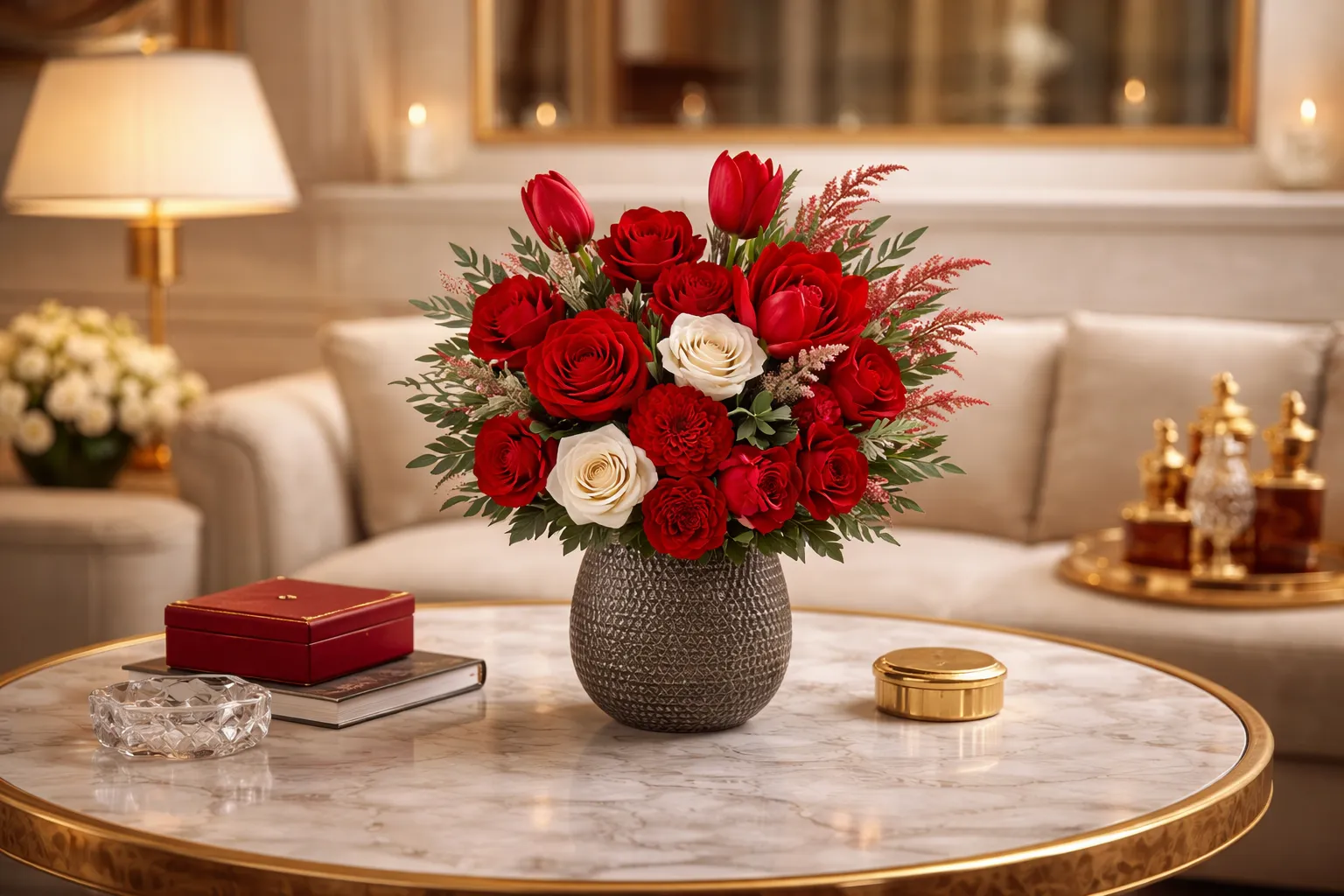 Bespoke floral arrangement for Washington DC restaurant dining room by Tempo Lazer
