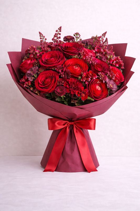 Georgetown Rouge Privé - luxury floral arrangement for delivery in Washington DC | Tempo Lazer Flowers Studio, Washington DC florist