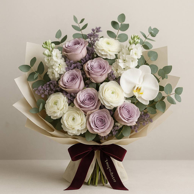 Logan Circle Lilac Vogue - luxury floral arrangement for delivery in Washington DC | Tempo Lazer Flowers Studio, Washington DC florist