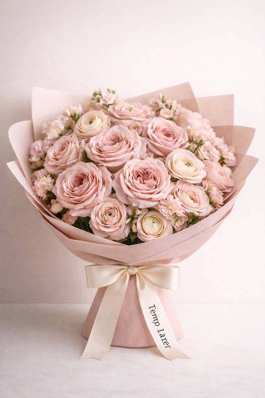Foggy Bottom Rosé Serenity - luxury floral arrangement for delivery in Washington DC | Tempo Lazer Flowers Studio, Washington DC florist