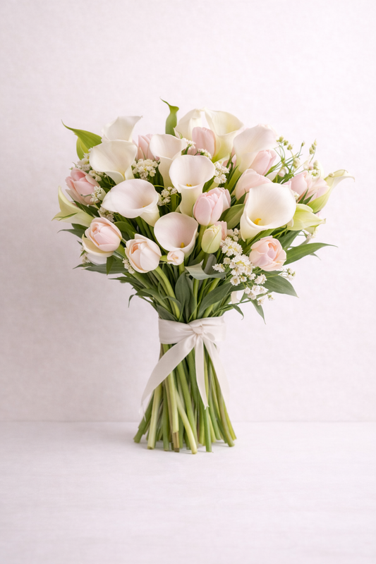 Capitol Riverfront Blush Air - luxury floral arrangement for delivery in Washington DC | Tempo Lazer Flowers Studio, Washington DC florist