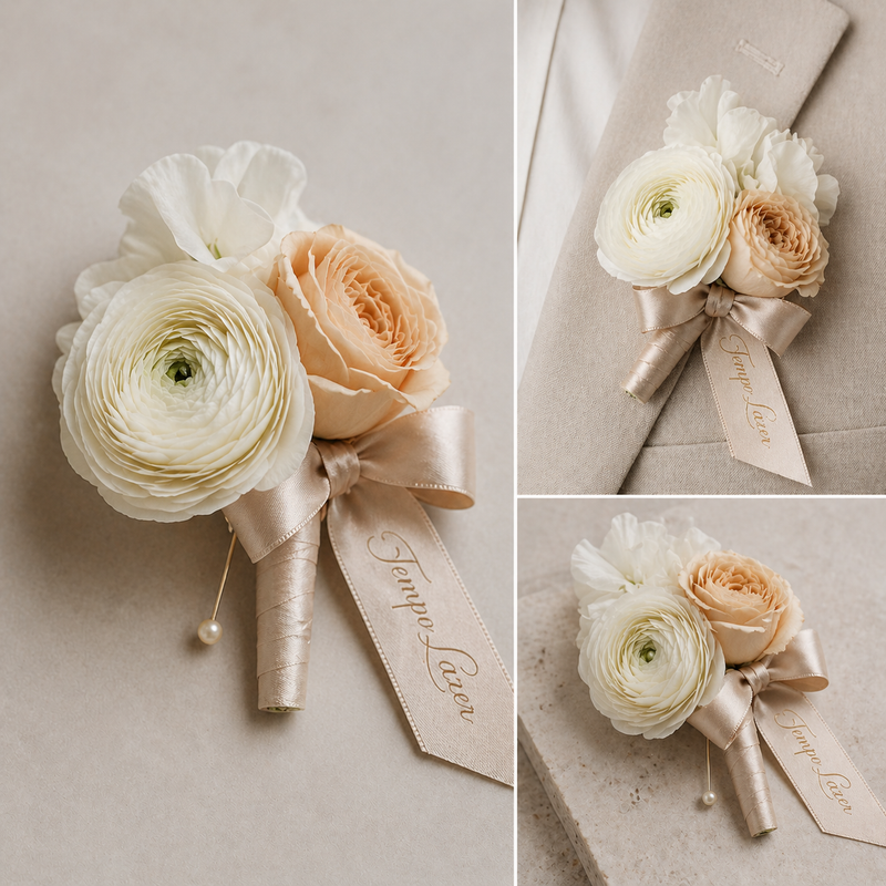 Fresh Flower Boutonnières | Prom / Wedding | Washington DC, DMV - luxury floral arrangement for delivery in Washington DC | Tempo Lazer Flowers Studio, Washington DC florist