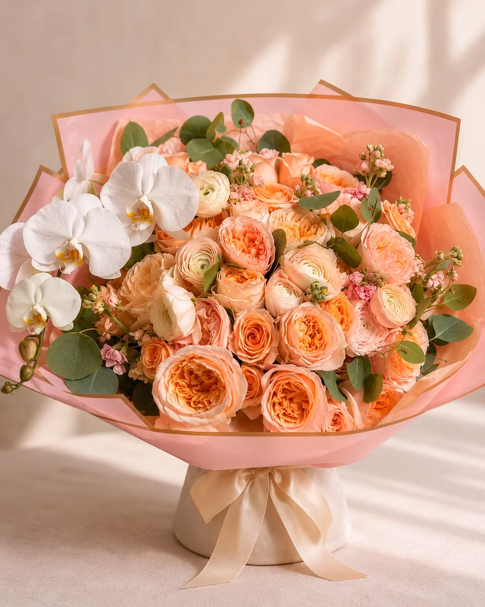 Cathedral Heights Rose Élégance - Shop Cathedral Heights Rose Élégance, a premium Bouquet from Tempo Lazer Flowers Studio. | Tempo Lazer Flowers Studio, Washington DC florist