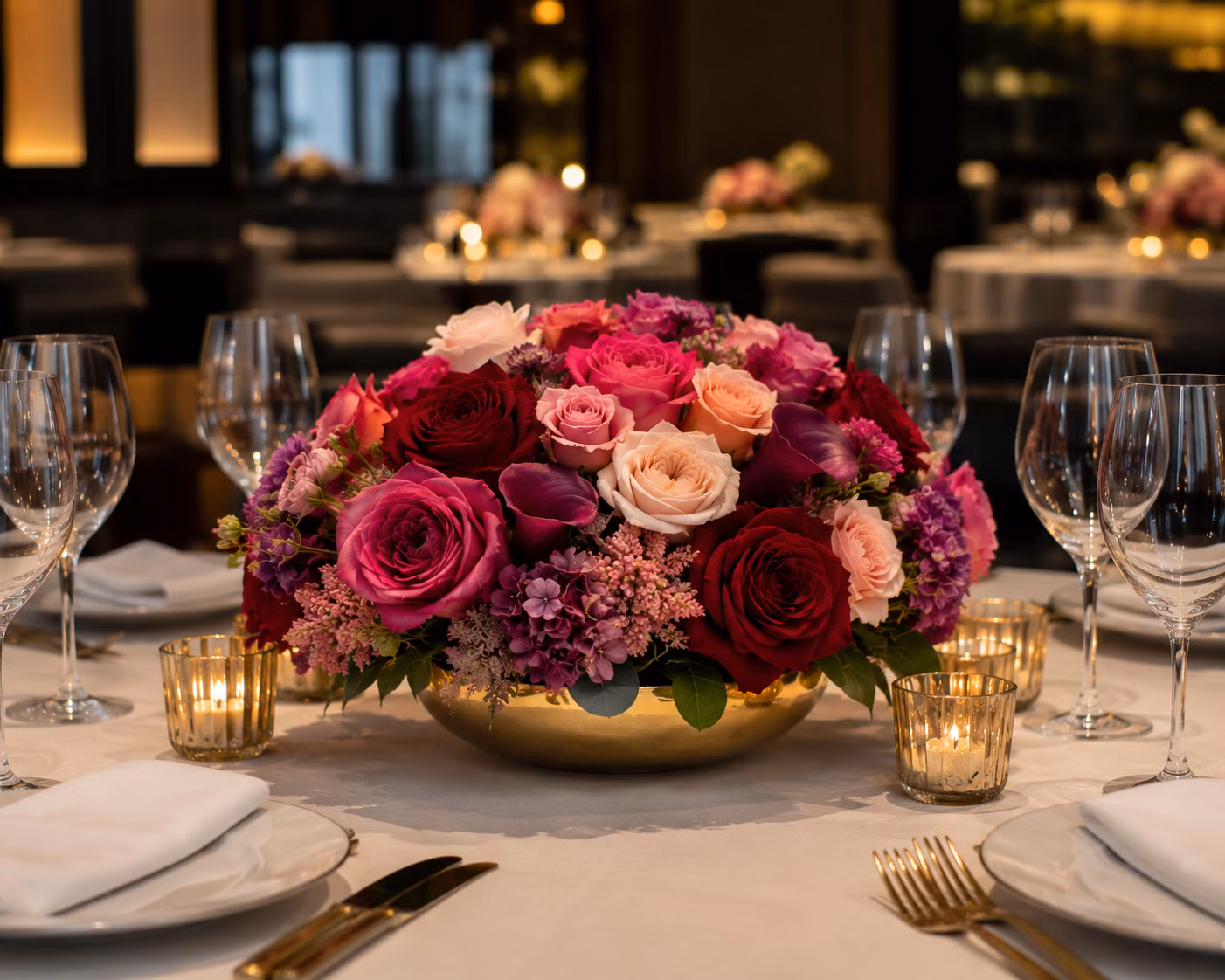 Restaurant Event Centerpiece - Restaurant Event Centerpiece: چیدمان · Tempo Lazer Flowers Studio. | Tempo Lazer Flowers Studio, Washington DC florist