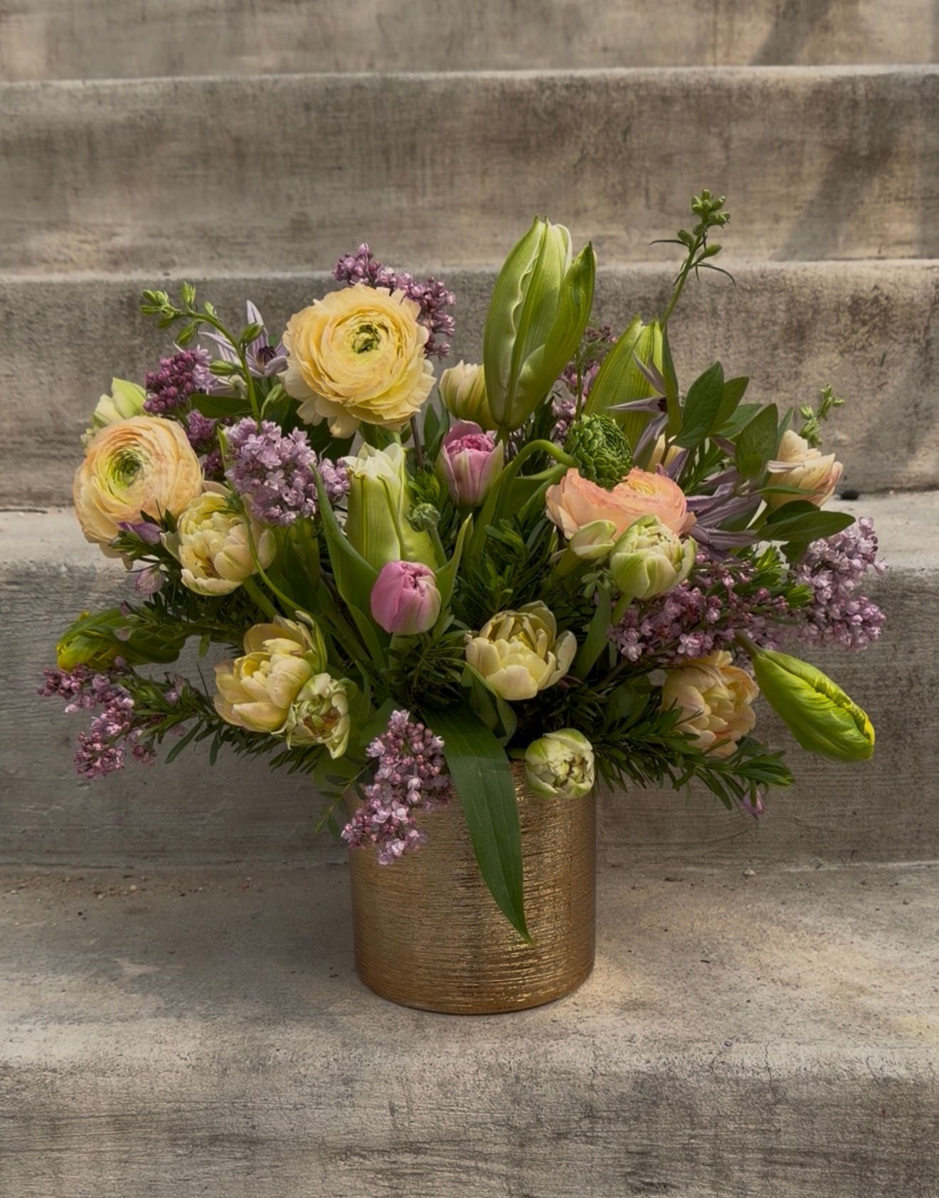 Custom order: 2 round vase arrangement. - Shop Custom order: 2 round vase arrangement., a premium Arrangement from Tempo Lazer Flowers Studio. | Tempo Lazer Flowers Studio, Washington DC florist