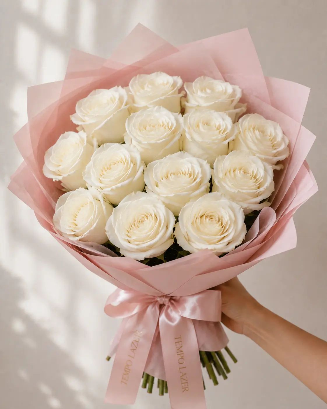 Dozen White Roses