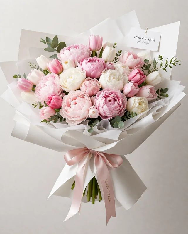 Dupont Peony Air - luxury floral arrangement for delivery in Washington DC | Tempo Lazer Flowers Studio, Washington DC florist