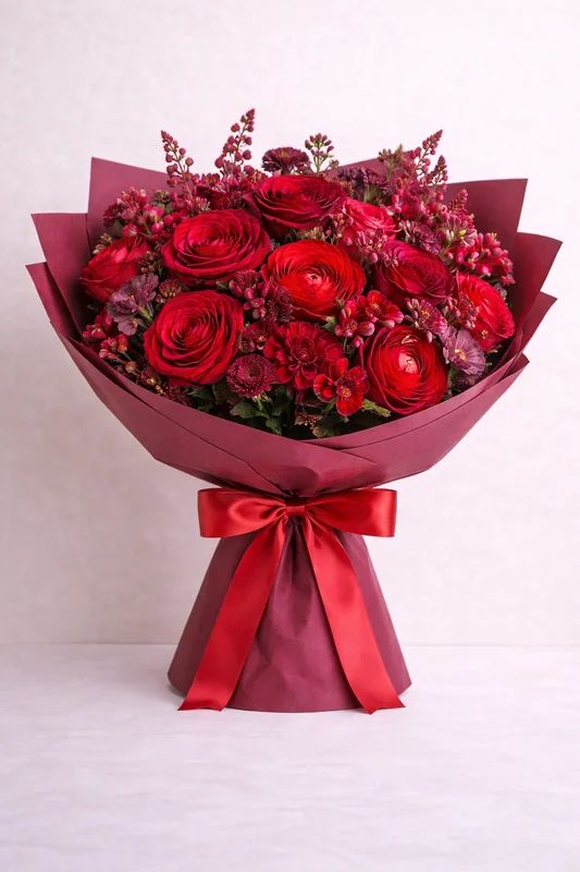 Georgetown Rouge Privé - luxury floral arrangement for delivery in Washington DC | Tempo Lazer Flowers Studio, Washington DC florist