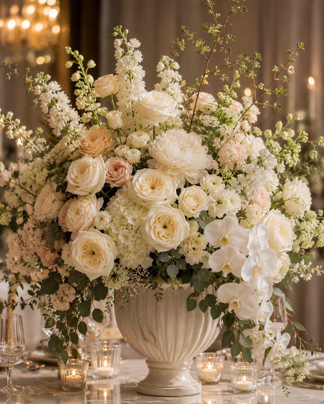 Hotel Lobby Grand Arrangement - Hotel Lobby Grand Arrangement: Arrangement · Tempo Lazer Flowers Studio. | Tempo Lazer Flowers Studio, Washington DC florist