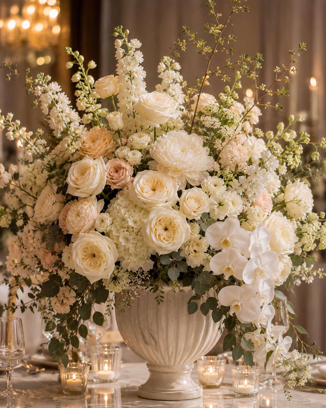 Hotel Lobby Grand Arrangement - Hotel Lobby Grand Arrangement: Arrangement · Tempo Lazer Flowers Studio. | Tempo Lazer Flowers Studio, Washington DC florist