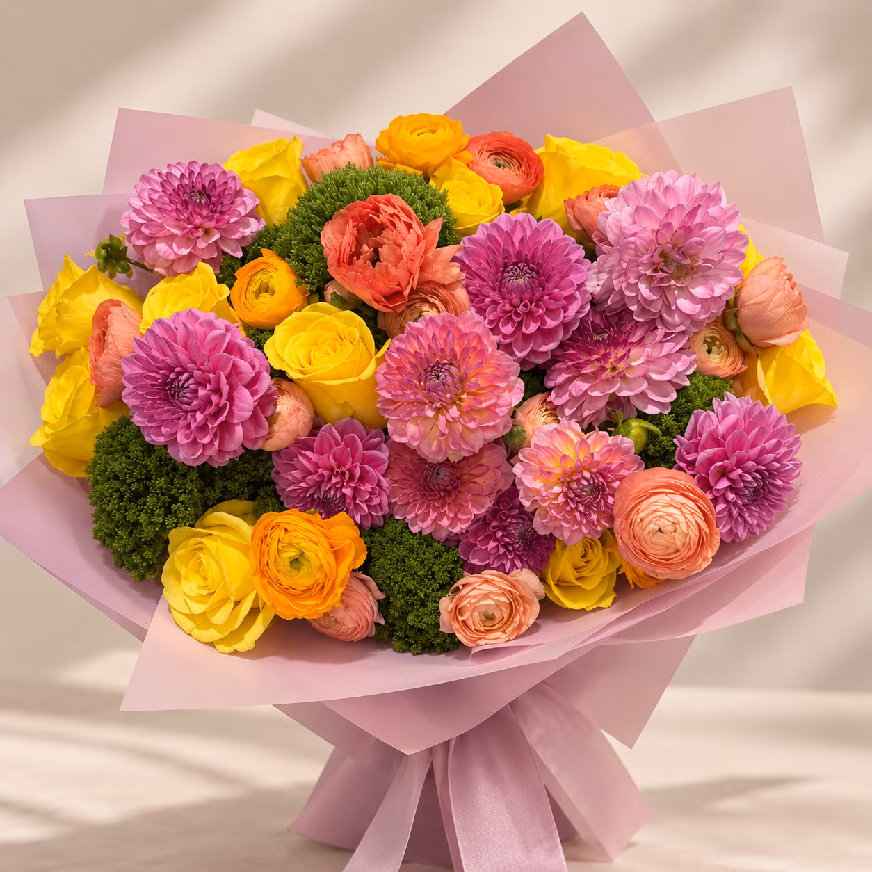 Vibrant Dahlia Bouquet - Shop Vibrant Dahlia Bouquet, a premium Bouquet from Tempo Lazer Flowers Studio. | Tempo Lazer Flowers Studio, Washington DC florist