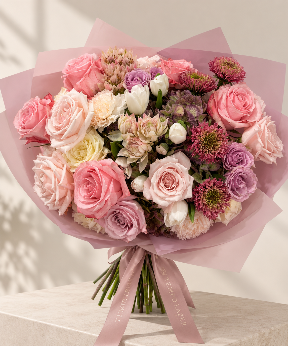 Dupont Pink Harmony – Luxury Pink Bouquet - Shop Dupont Pink Harmony – Luxury Pink Bouquet, a premium Bouquet from Tempo Lazer Flowers Studio. | Tempo Lazer Flowers Studio, Washington DC florist