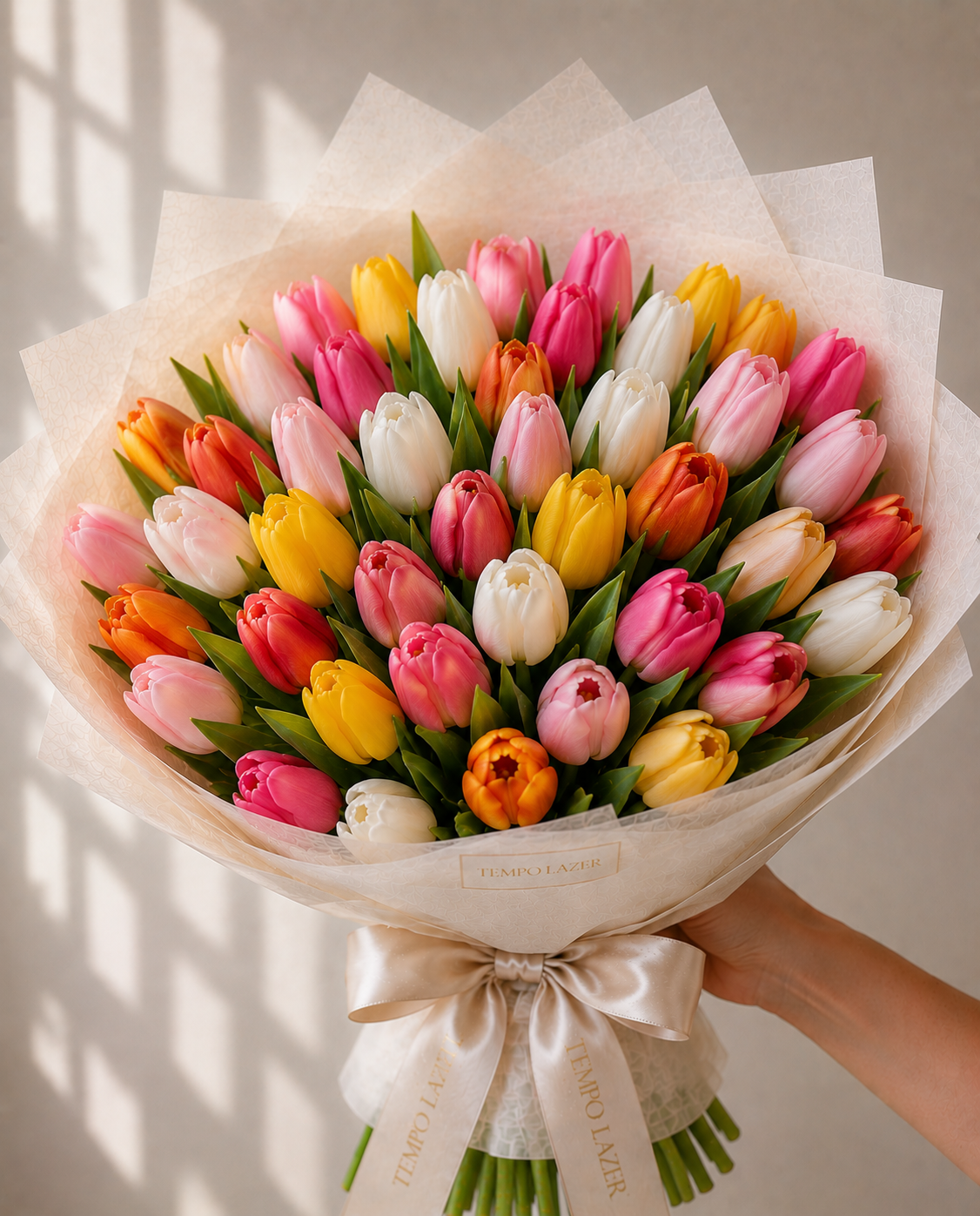 Gemischter Tulpenstrauß - Gemischter Tulpenstrauß: Strauß · Tempo Lazer Flowers Studio. | Tempo Lazer Flowers Studio, Washington DC florist