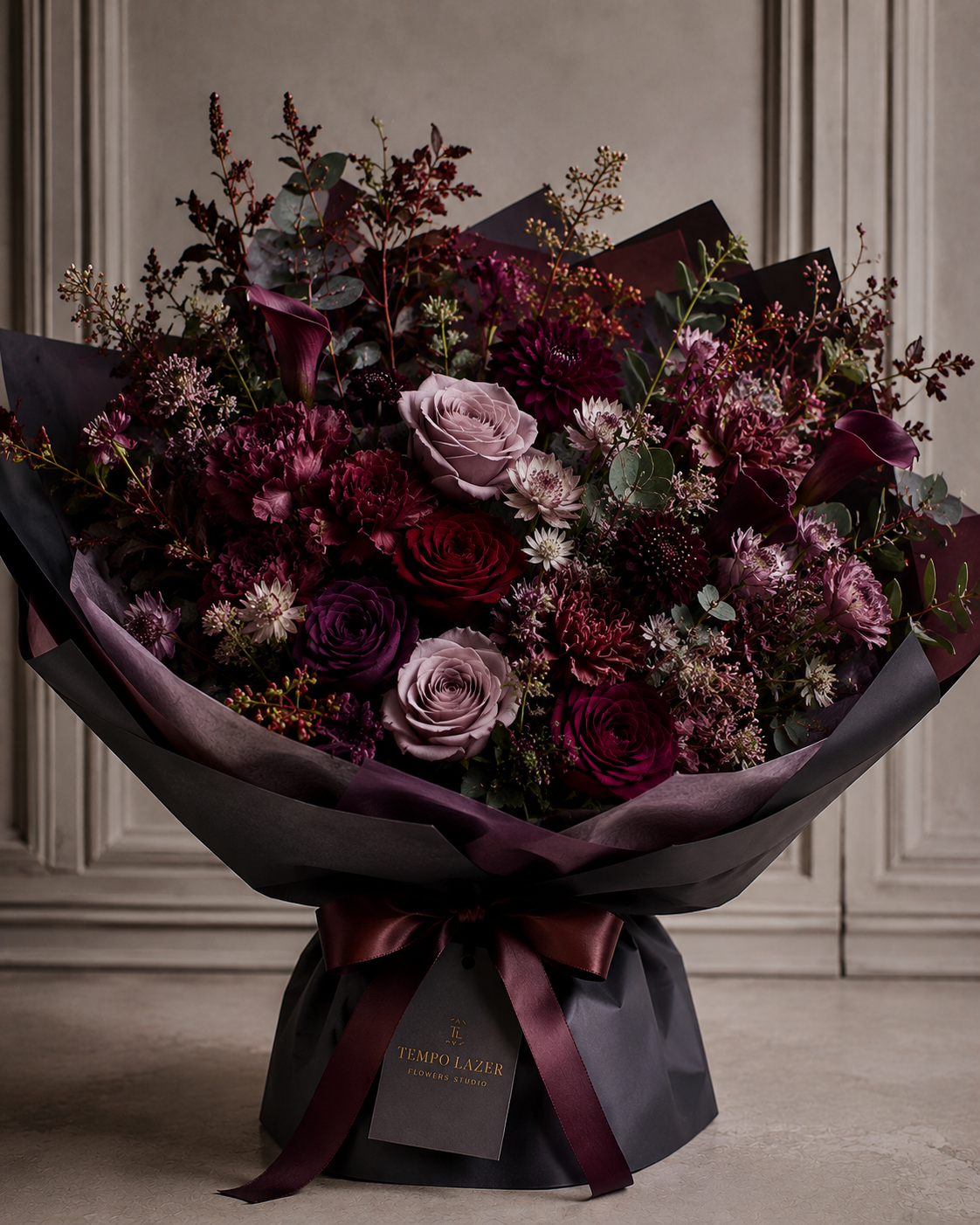 Moody and Dramatic Dark Florals - Shop Moody and Dramatic Dark Florals, a premium Bouquet from Tempo Lazer Flowers Studio. | Tempo Lazer Flowers Studio, Washington DC florist