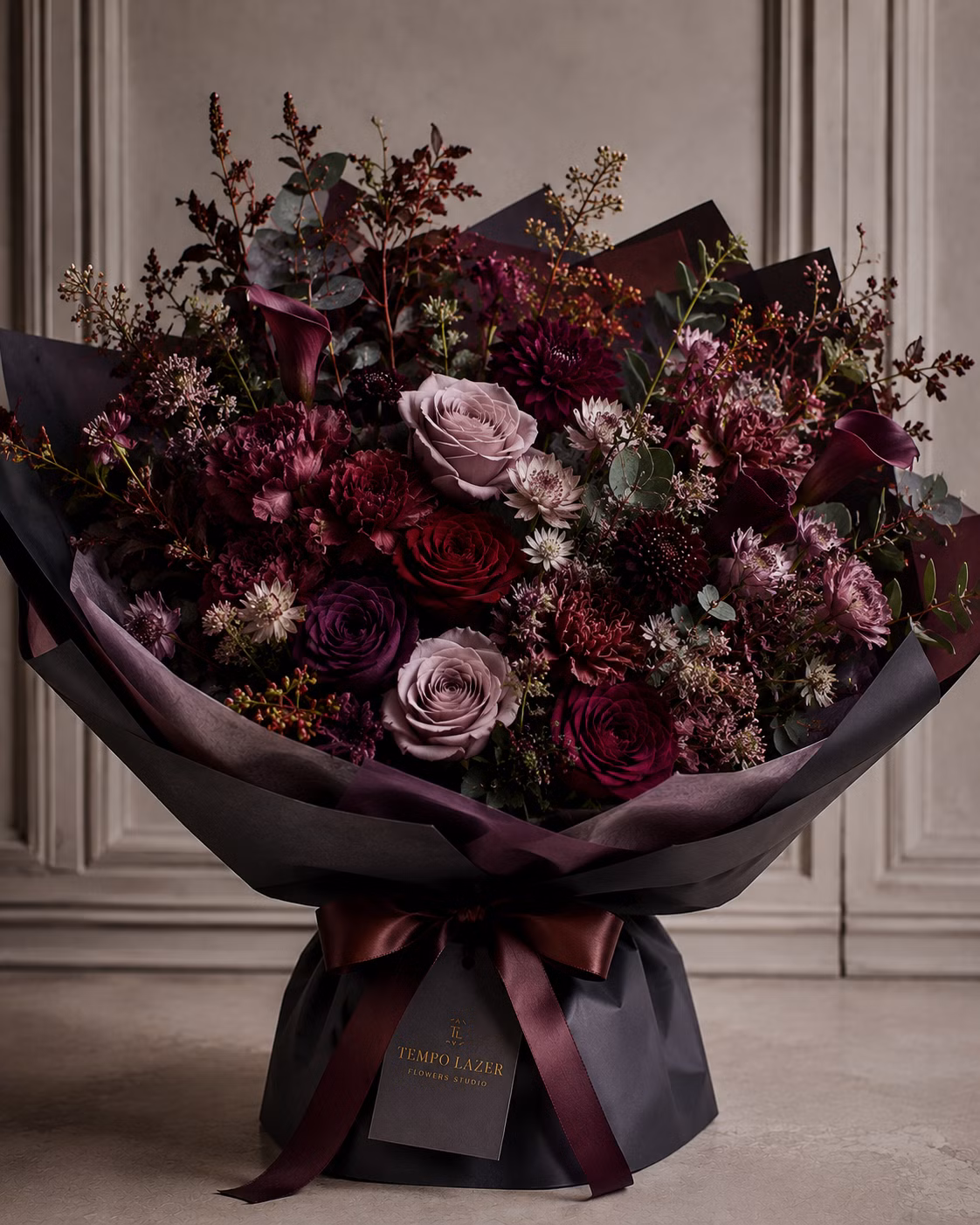 Moody and Dramatic Dark Florals - Shop Moody and Dramatic Dark Florals, a premium Bouquet from Tempo Lazer Flowers Studio. | Tempo Lazer Flowers Studio, Washington DC florist