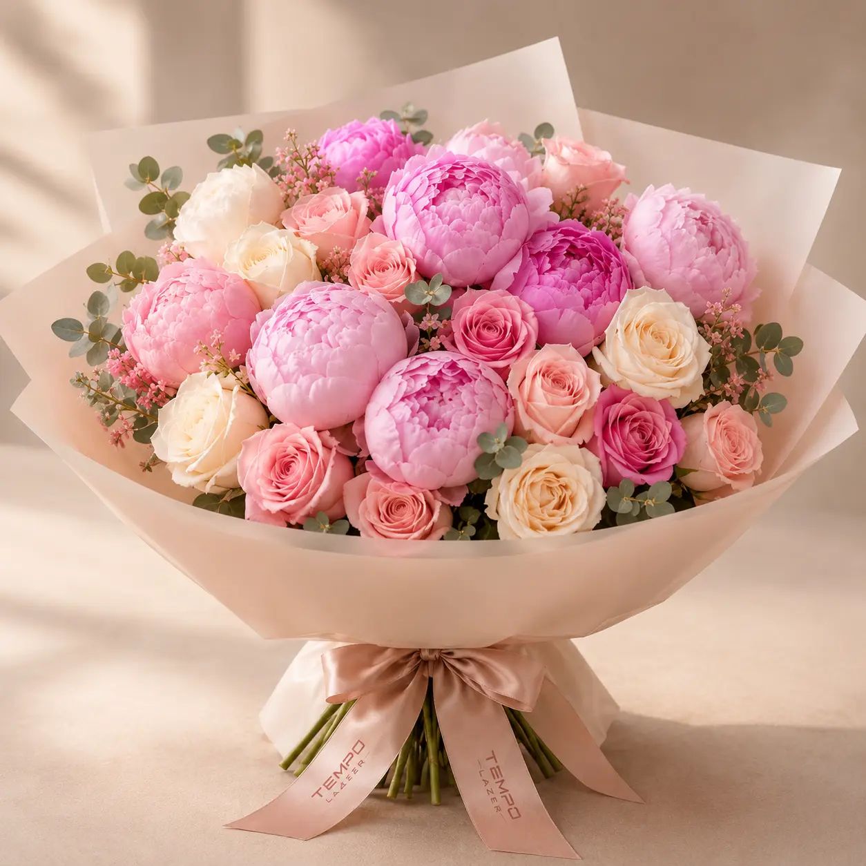 Peony and Rose Bouquet - Shop Peony and Rose Bouquet, a premium Bouquet from Tempo Lazer Flowers Studio. | Tempo Lazer Flowers Studio, Washington DC florist