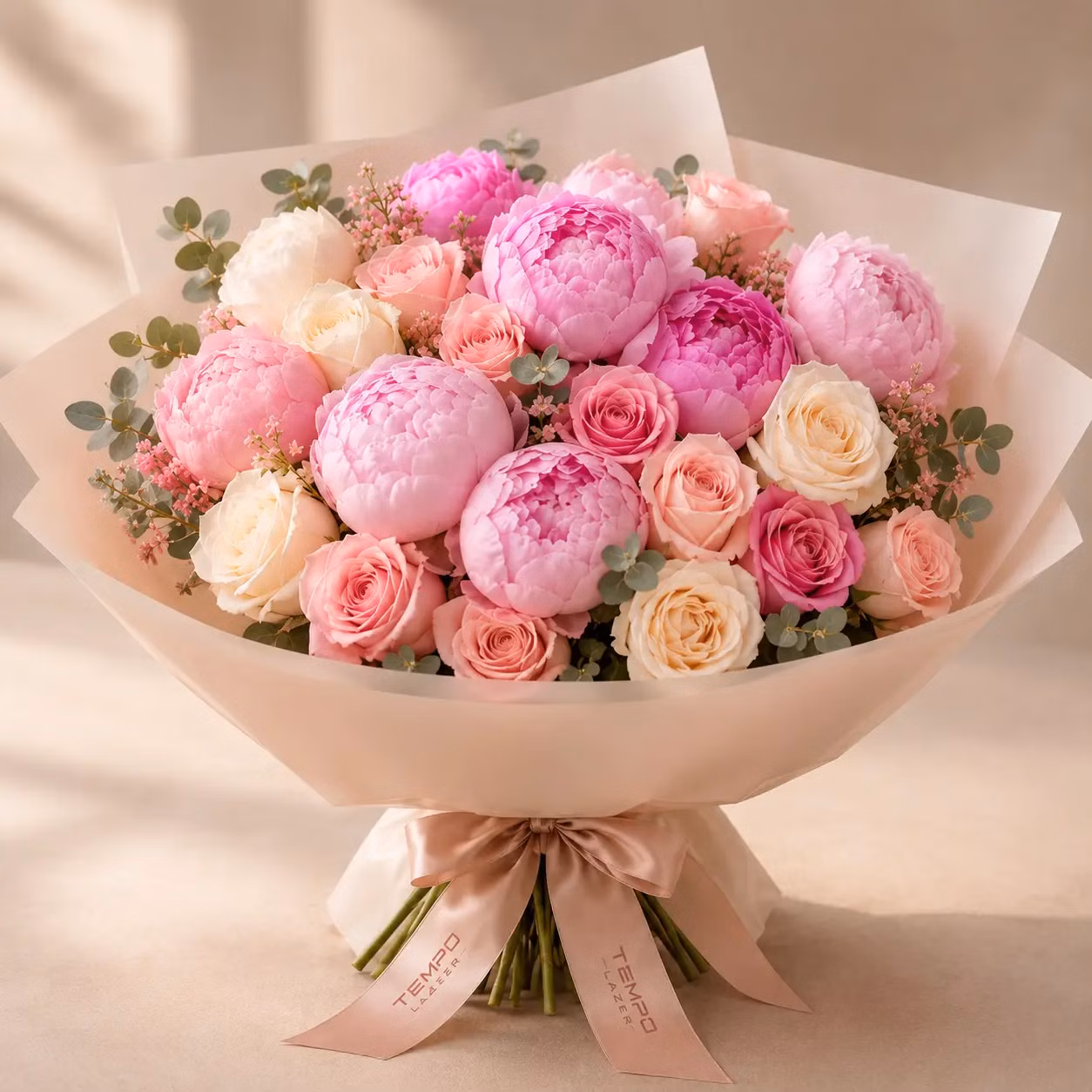Peony and Rose Bouquet - Peony and Rose Bouquet: Букет · Tempo Lazer Flowers Studio. | Tempo Lazer Flowers Studio, Washington DC florist