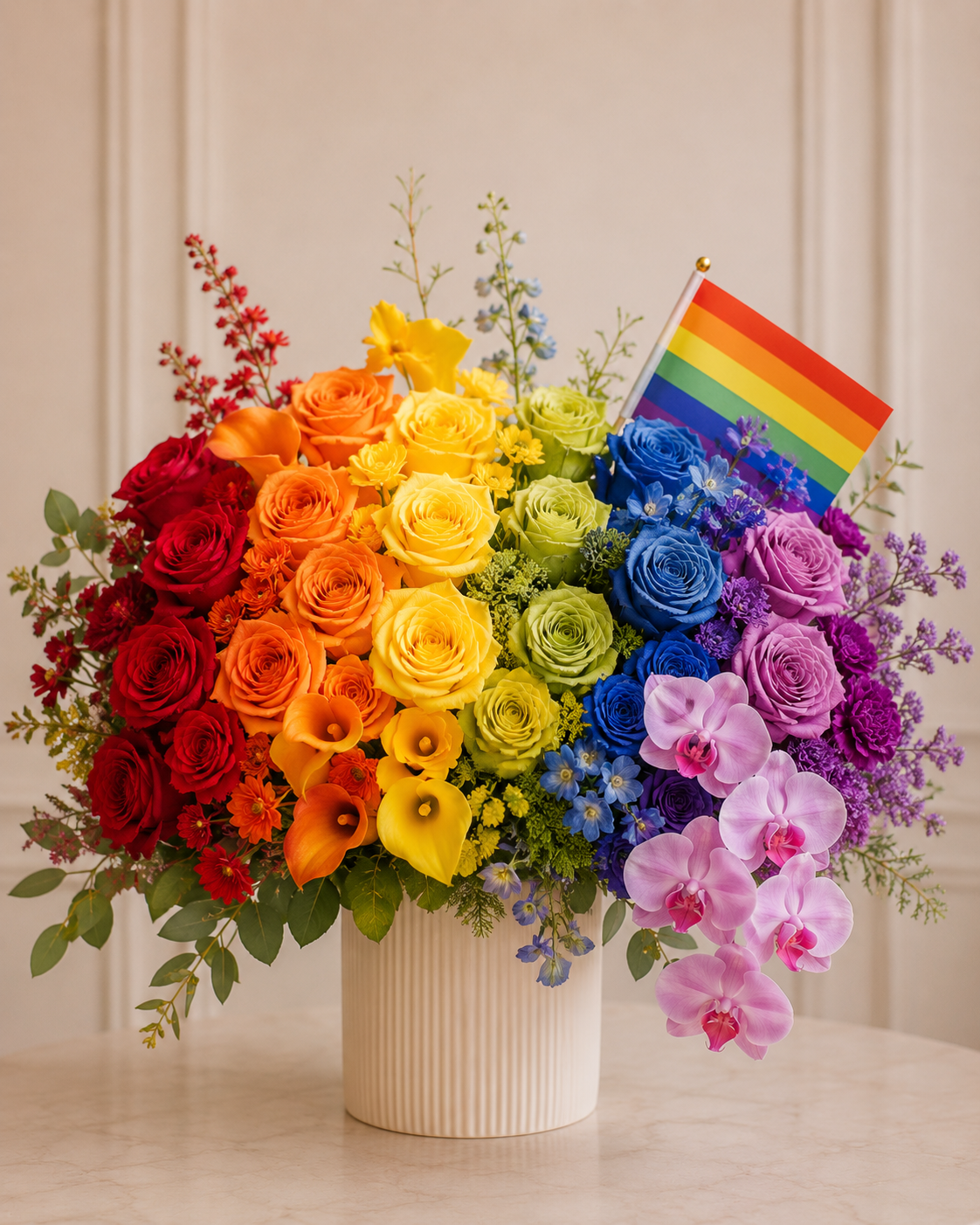 Shop Pride in Bloom, a premium Arrangement from Tempo Lazer Flowers Studio.