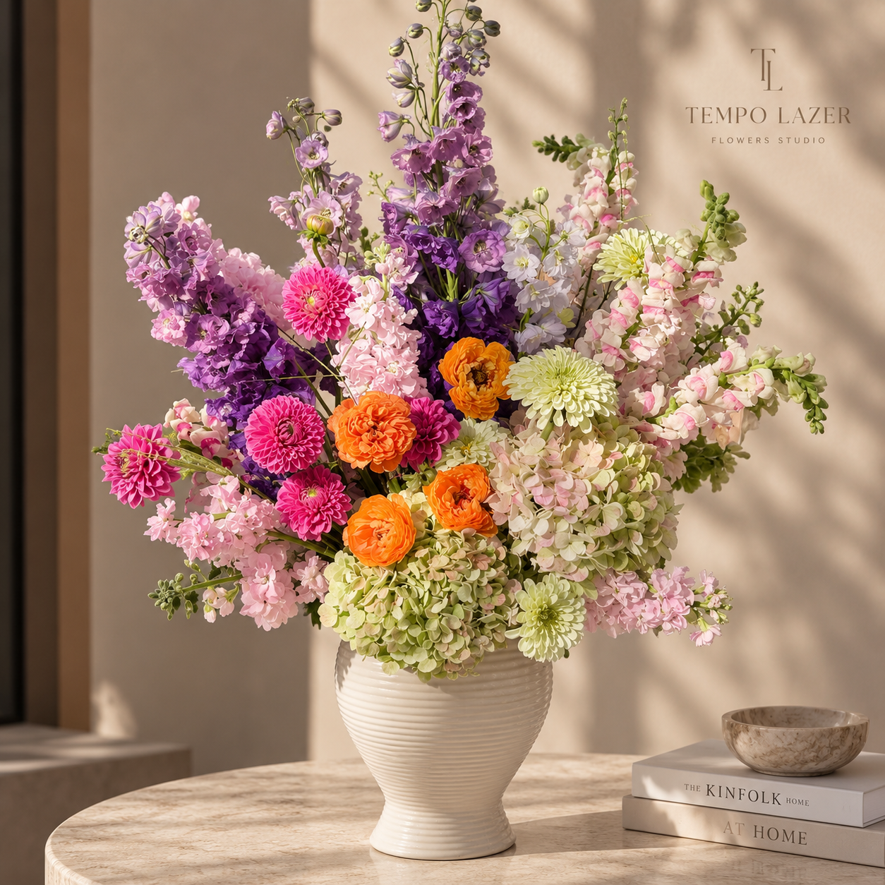 Vibrant Garden — Luxury Seasonal Flower Arrangement by Tempo Lazer Flowers