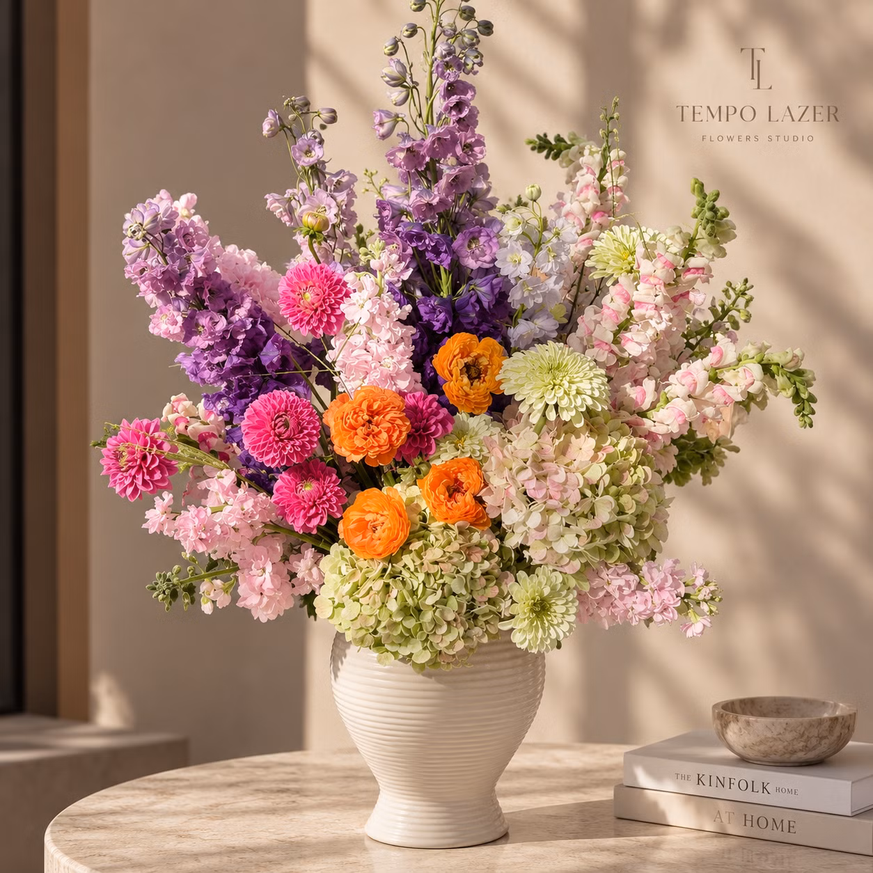 Vibrant Garden — Luxury Seasonal Flower Arrangement by Tempo Lazer Flowers