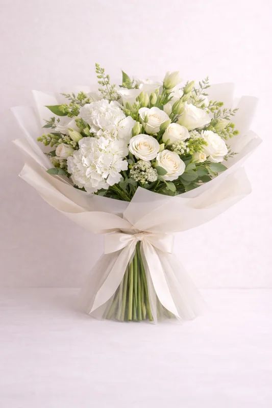 Van Ness White Harmony - luxury floral arrangement for delivery in Washington DC | Tempo Lazer Flowers Studio, Washington DC florist