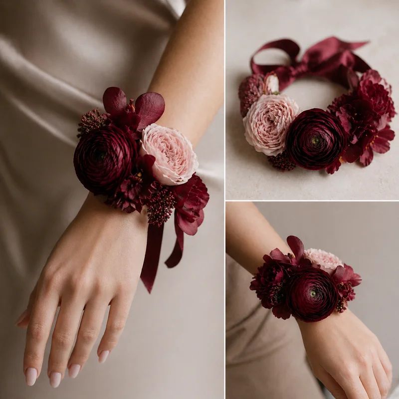 Wrist Corsages — Elegant Floral Accent - luxury floral arrangement for delivery in Washington DC | Tempo Lazer Flowers Studio, Washington DC florist