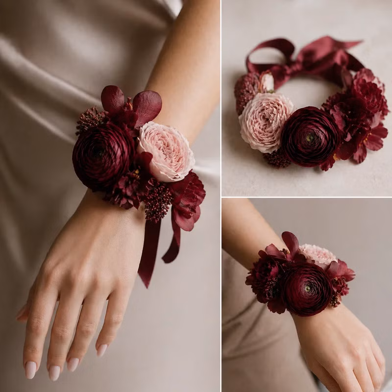 Wrist Corsages — Elegant Floral Accent - Shop Wrist Corsages — Elegant Floral Accent, a premium Bouquet from Tempo Lazer Flowers Studio. | Tempo Lazer Flowers Studio, Washington DC florist